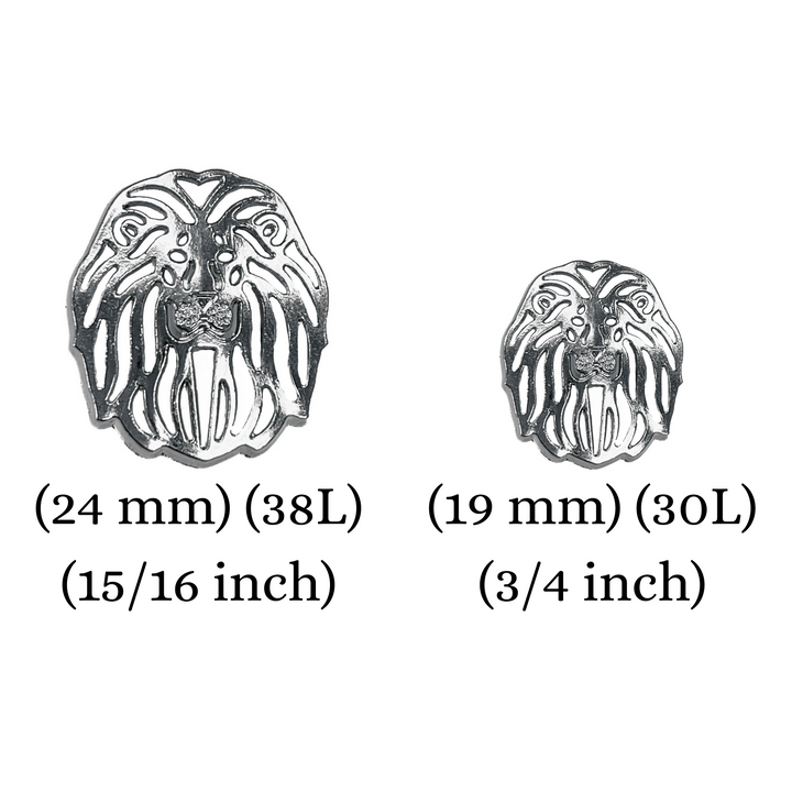 Laser Cut Lion Metal Buttons