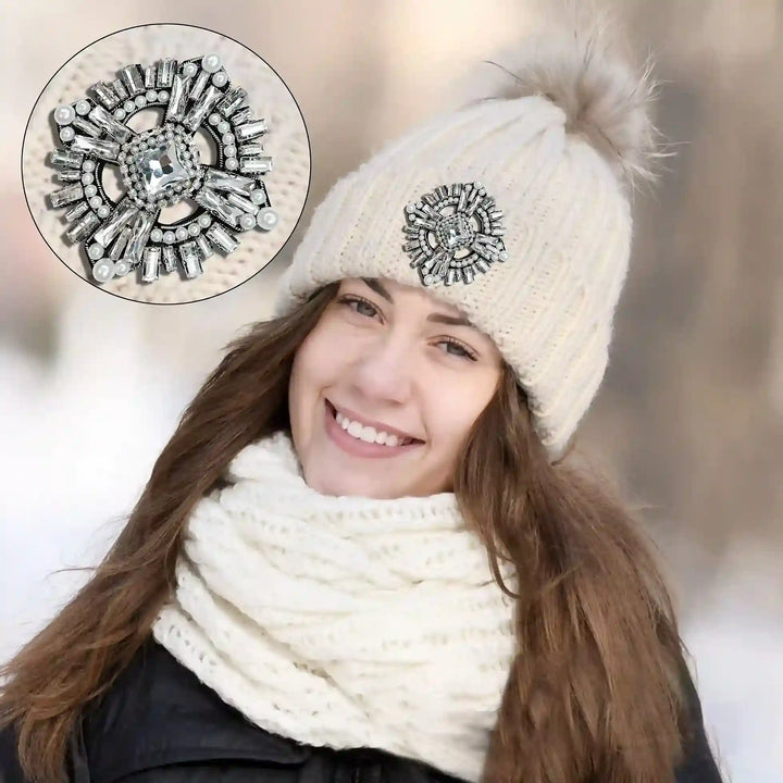 Crystal and Pearl Applique Patch