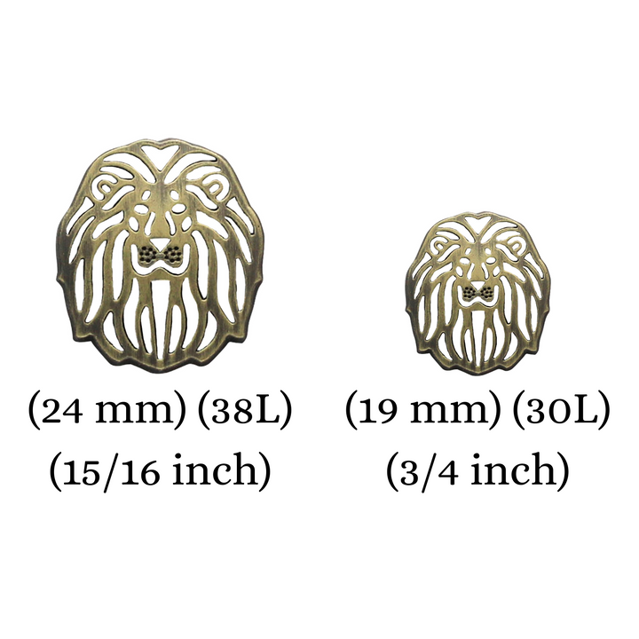 Laser Cut Lion Metal Buttons