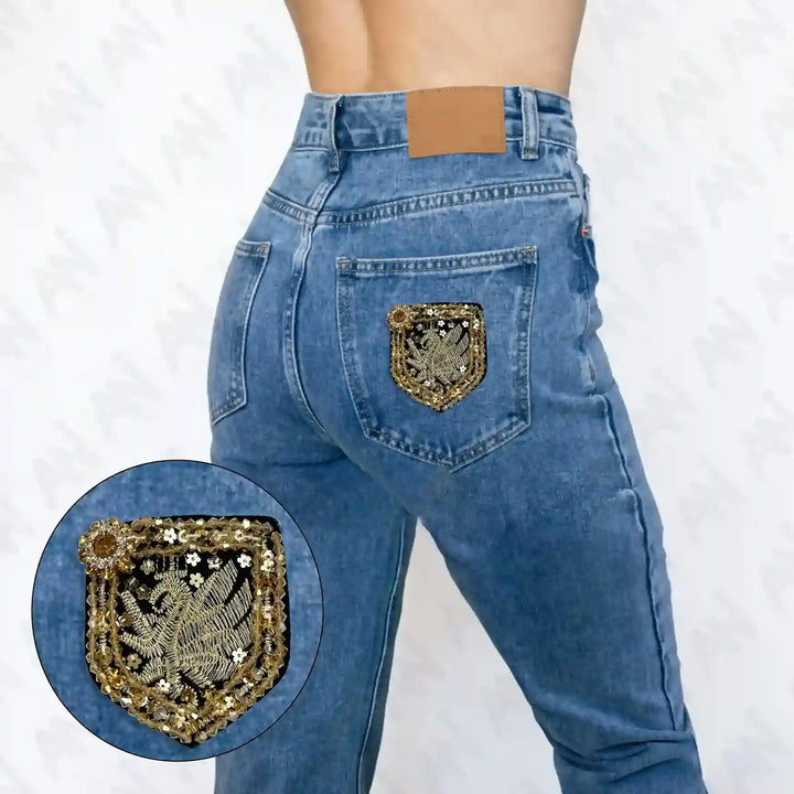 Gold Griffin Shield Patch