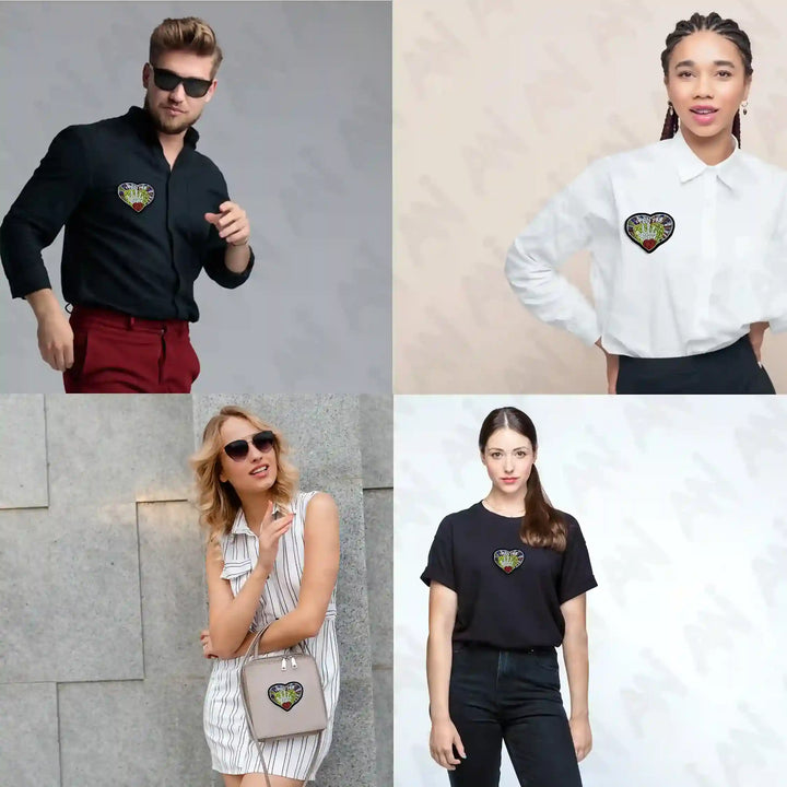 Hand and Heart Applique Patch