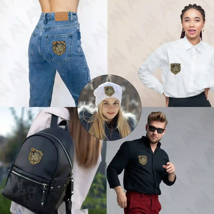 Gold Griffin Shield Patch