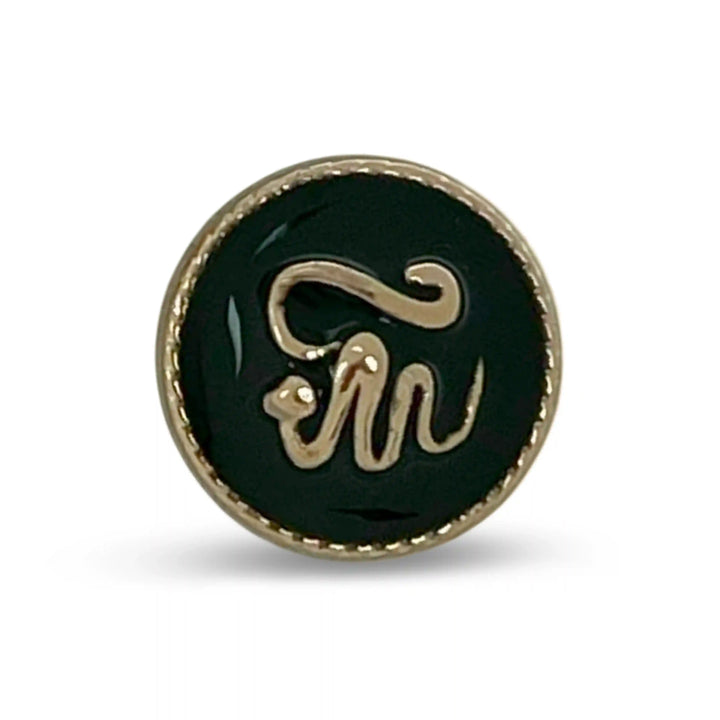 Cursive Monogram 10mm Shirt Button