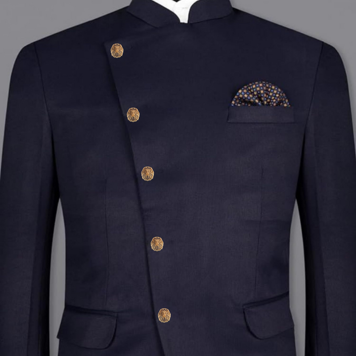 Laser Cut Lion Metal Buttons