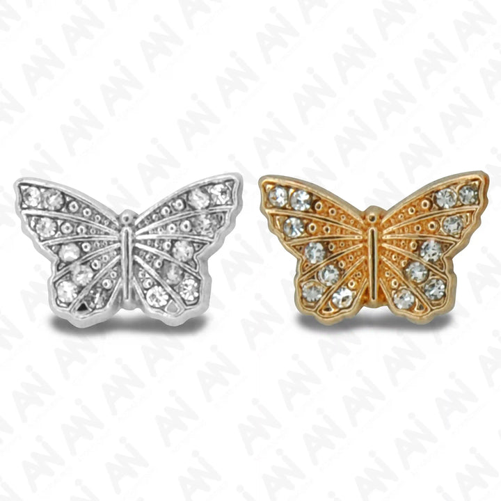 Butterfly shirt metal buttons