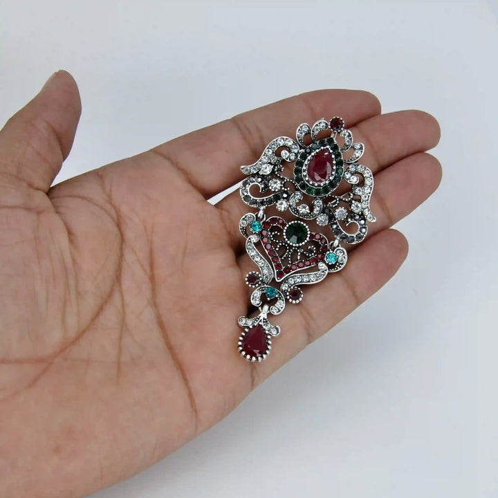 Royal Heirloom Crystal Brooch