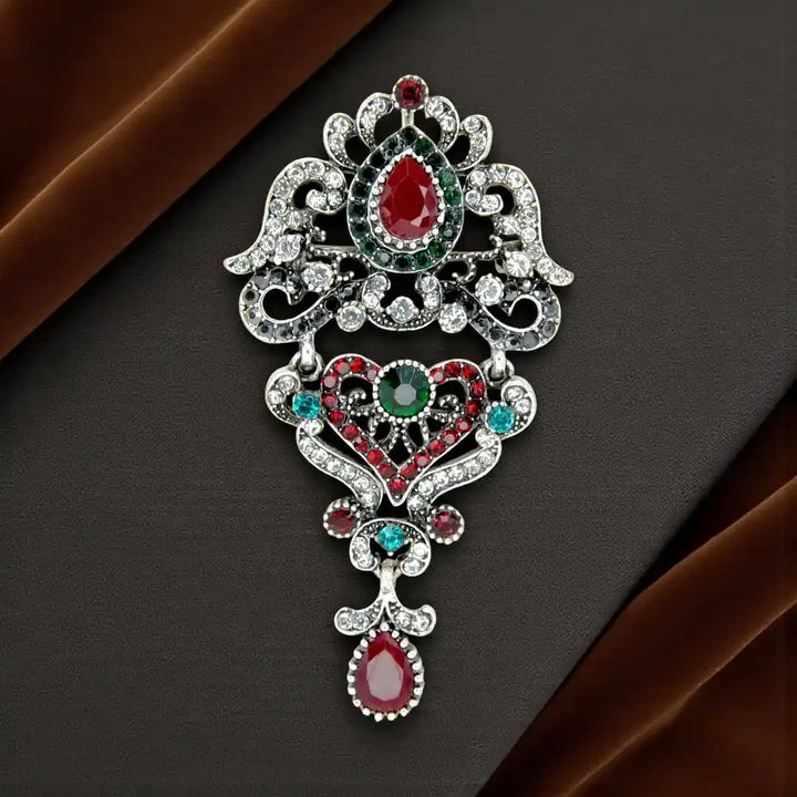 Royal Heirloom Crystal Brooch