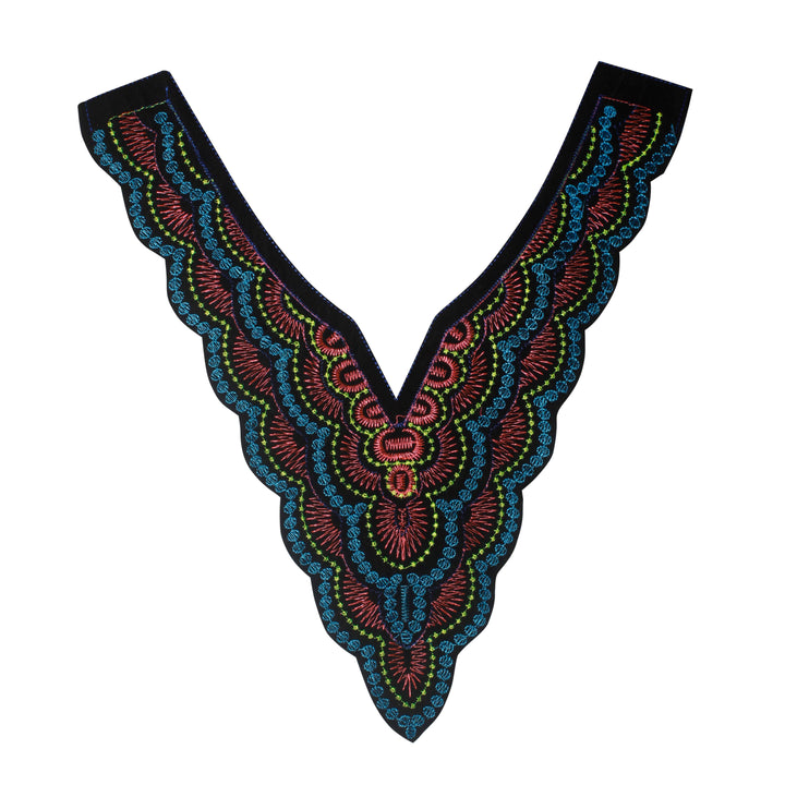 Multicolor V Shaped Sweetheart Neckline