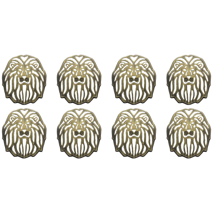 Laser Cut Lion Metal Buttons