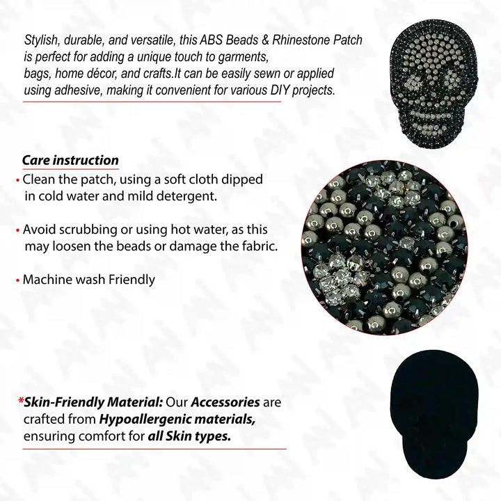 Skull Beads Patch