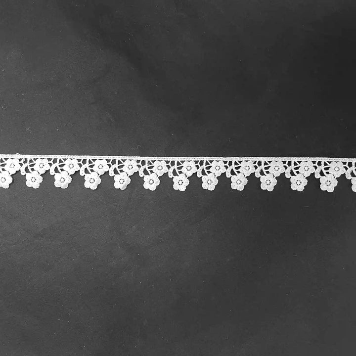 Floral Pair Spun Ploy lace | 2 Meter