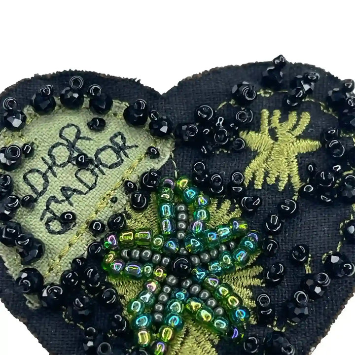 Beaded Heart Style Patch