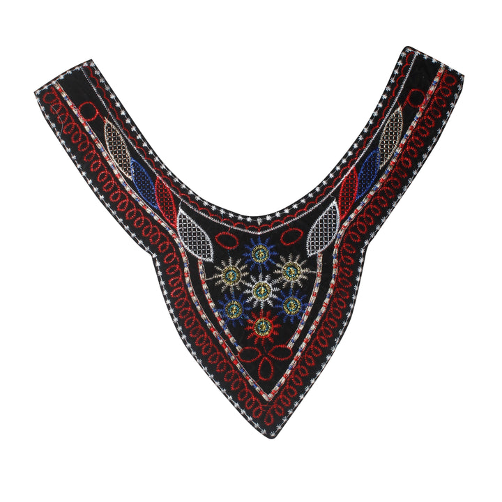 Multicolor Embroidery Round Neckline York