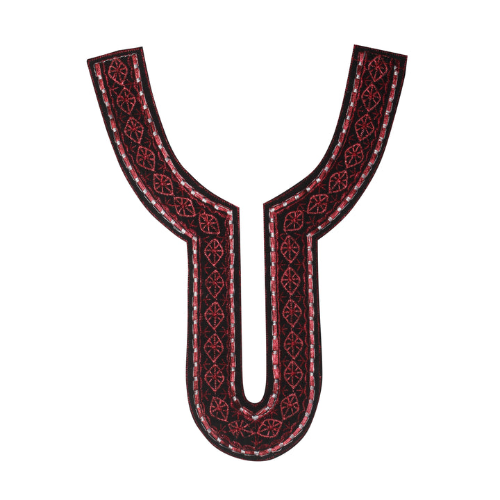 Embroidery U-Shaped Scoop Neckline Yoke