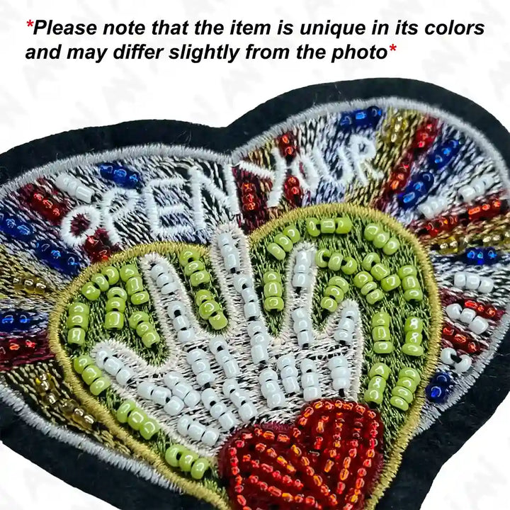 Hand and Heart Applique Patch