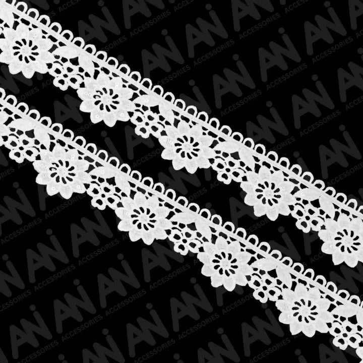 Beautiful Floral leaves Lace Trim | 2 Meter