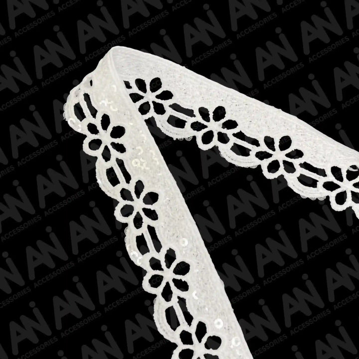 Flower Cut Work Lace | 2 Meter