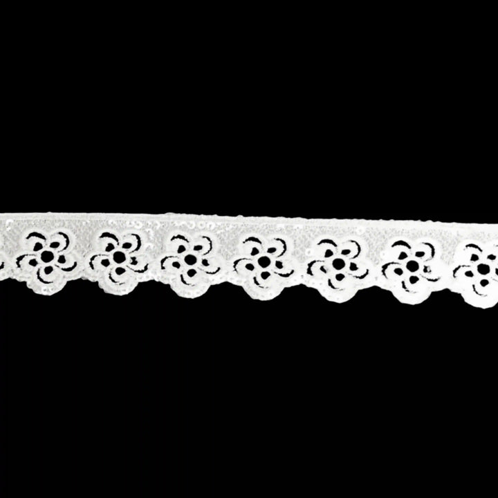 Elegant Floral chakra sequins Lace | 2 Meter