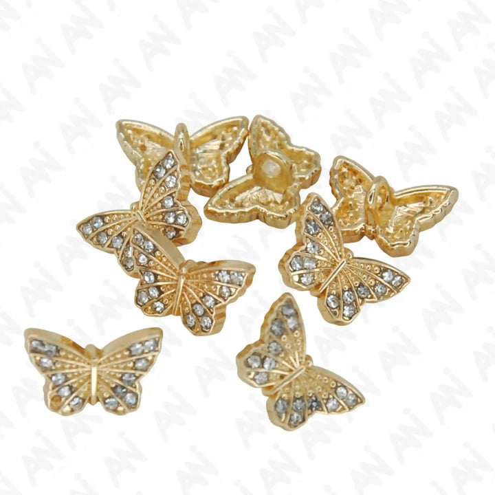 Butterfly shirt metal buttons