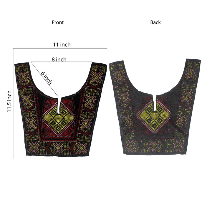 Vibrant Color Neckline