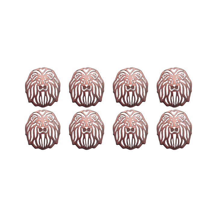 Laser Cut Lion Metal Buttons