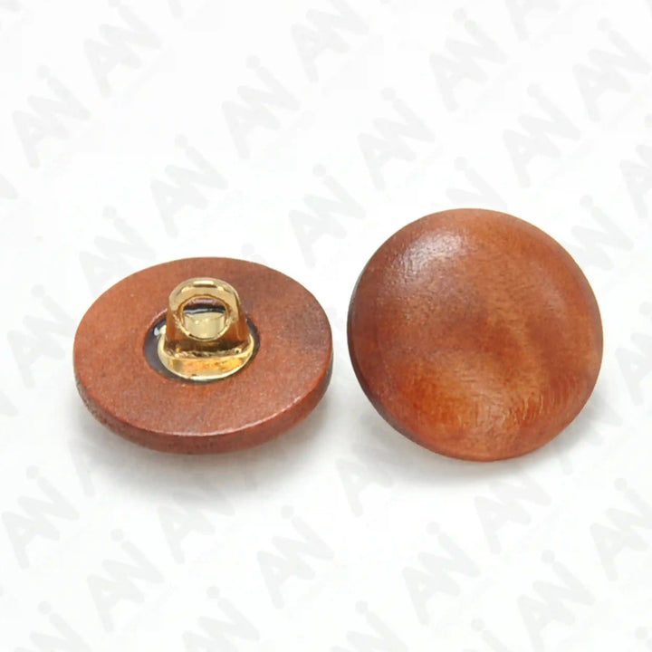 Rustic Wooden Shank Buttons | 15mm