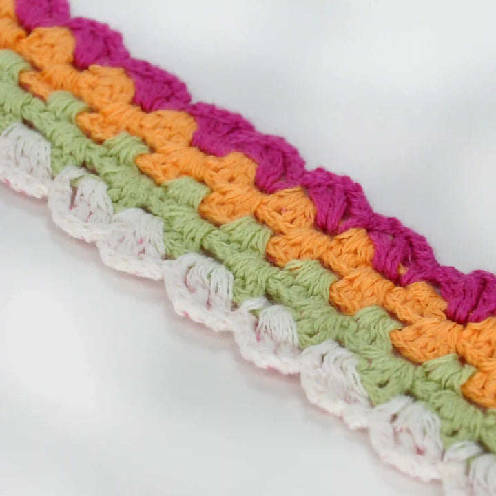 Multicolor Crochet Lace Trim | 2 Meters