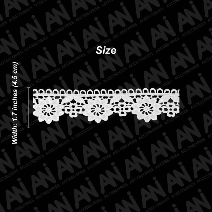 Beautiful Floral leaves Lace Trim | 2 Meter