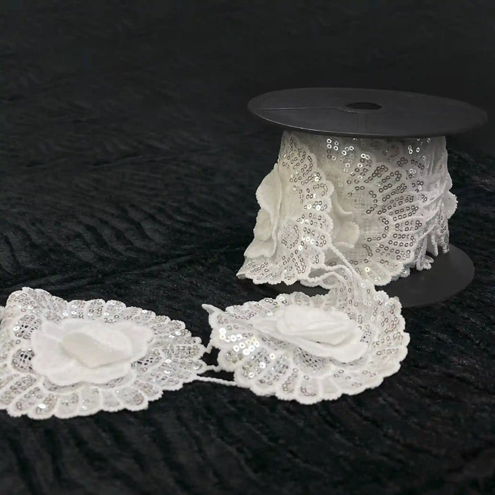 Floral Sequins Lace | 1 Meter