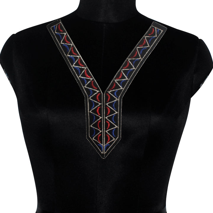 Vibrant Color V Neckline Patch