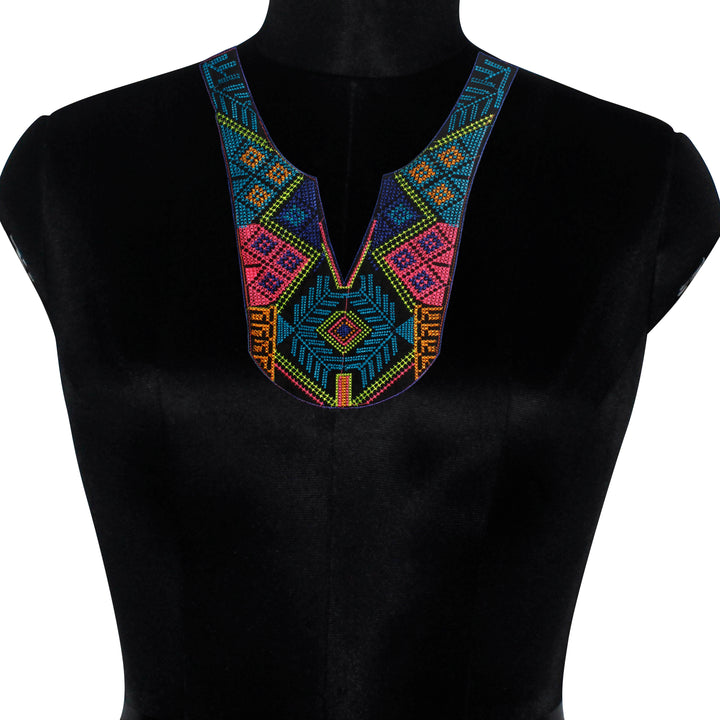 Opposing Hues Boho Multicolor Sweetheart Neckline Yoke