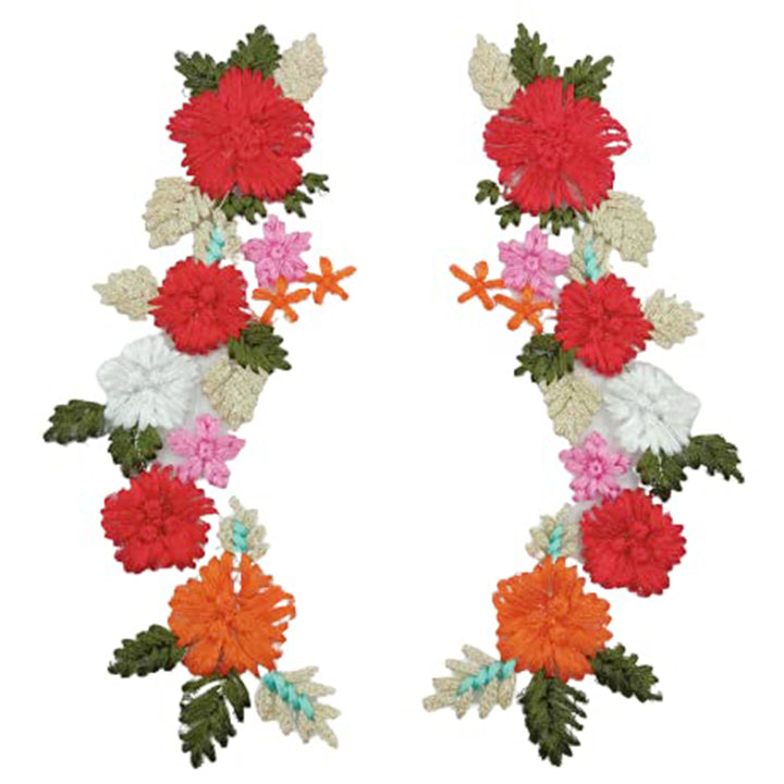 Floral Arch Applique Sew Patch (Set of 2)
