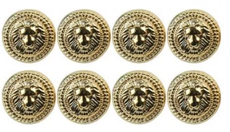 Shiny Lion Metal Buttons