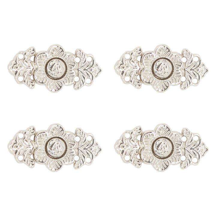 Ornate Ornaments Frog Closure Metal Buttons