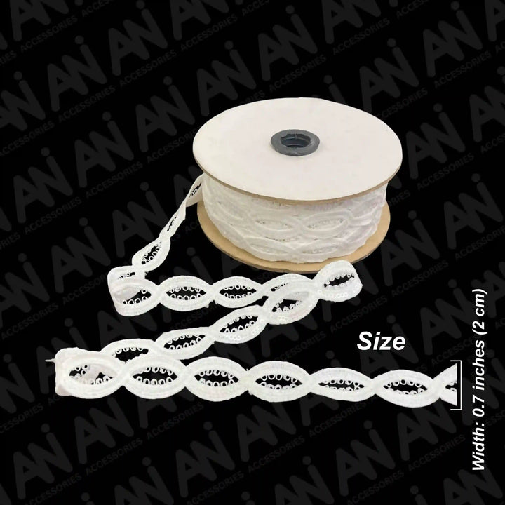 Oval Link Sequins Lace Trim | 2 Meter