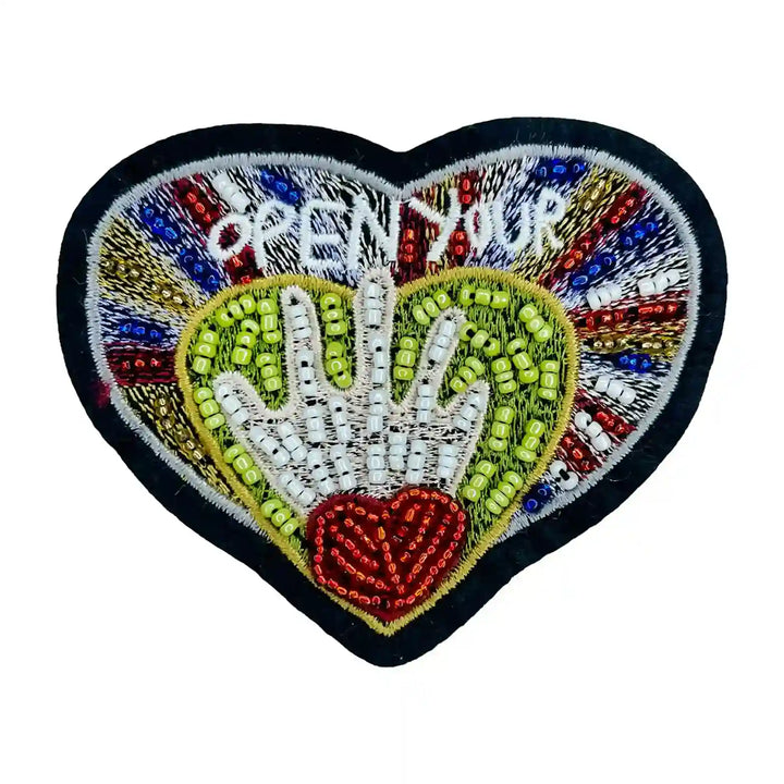 Hand and Heart Applique Patch