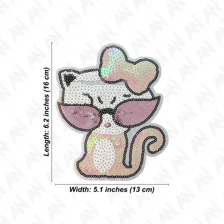 Sequins Cat Patch