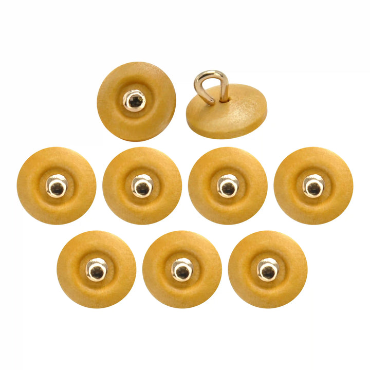 Ebony Stripe Wooden Button | 10mm