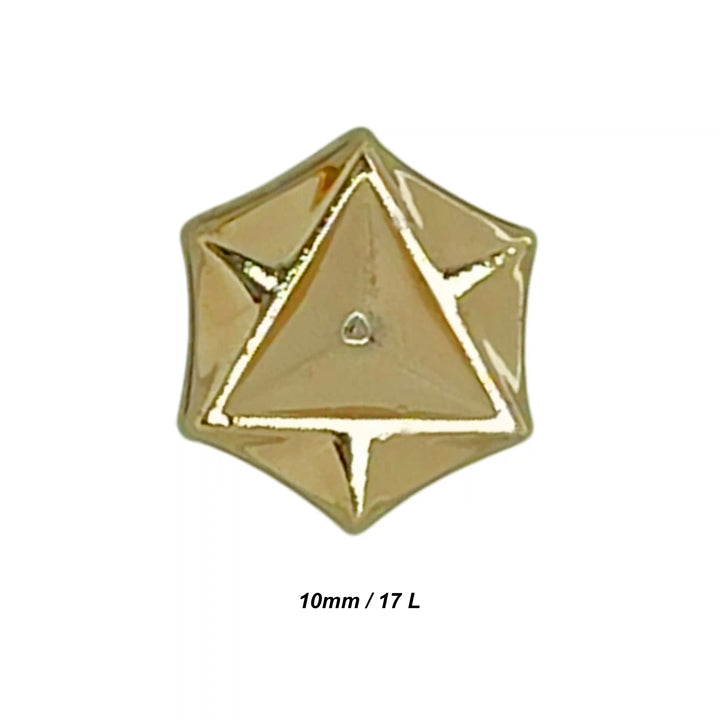 Tri-Dodeca Style Shirt 10mm Metal Buttons