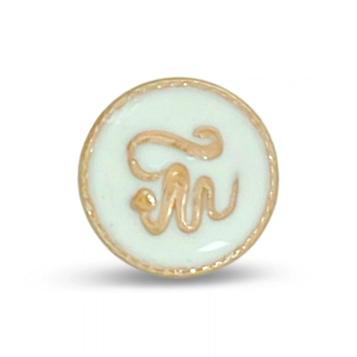 Cursive Monogram 10mm Shirt Button