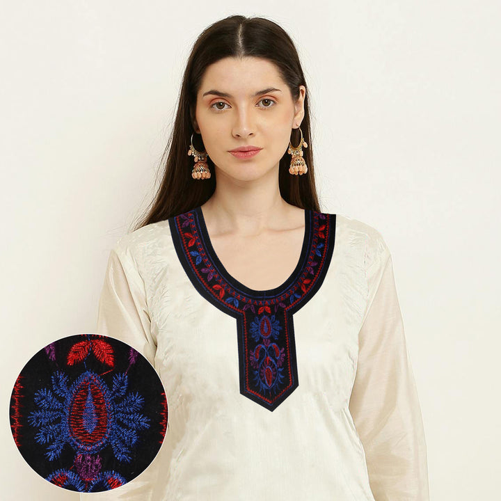 U Shape Vibrant Color Scoop Neckline