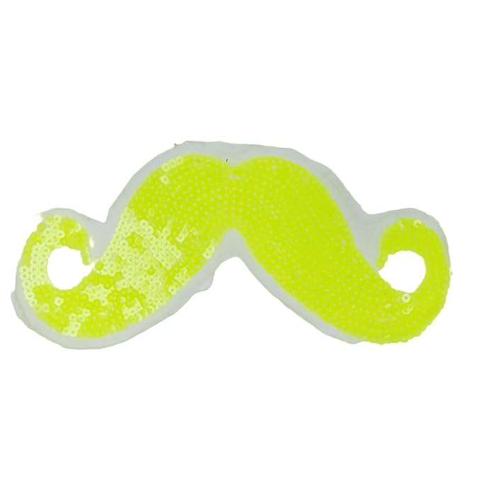 Moustache Sew On Sequins Patch