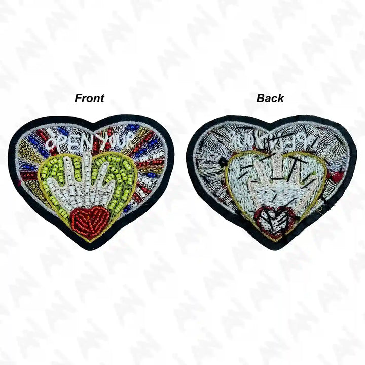 Hand and Heart Applique Patch