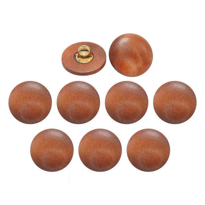 Rustic Wooden Shank Buttons | 15mm