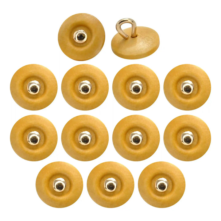 Ebony Stripe Wooden Button | 10mm