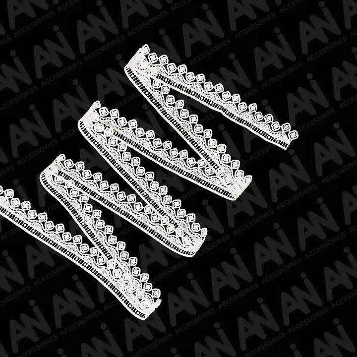 Twisted Rose flower Lace Trim | 2 meter