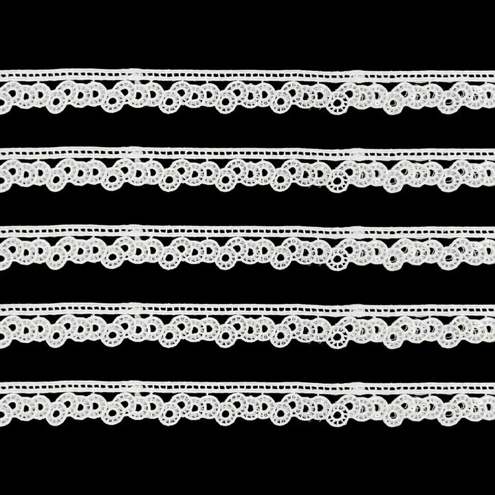 Scalloped Round Medallion Lace Trim | 2 meter