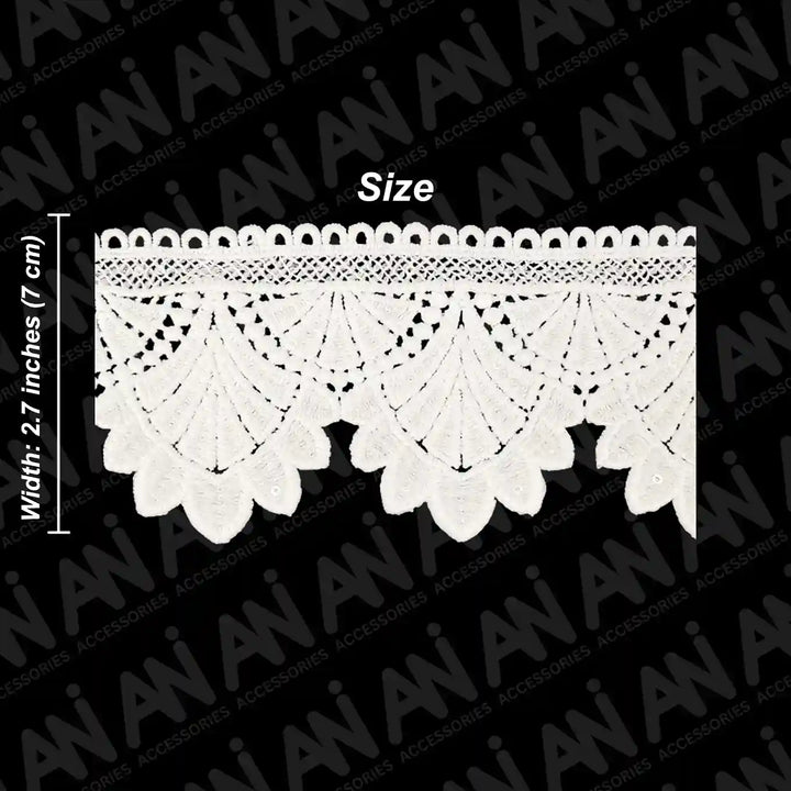 Scalloped Luxury Arch Guipure Lace Trim | 2 Meter