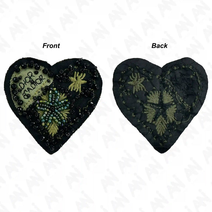 Beaded Heart Style Patch