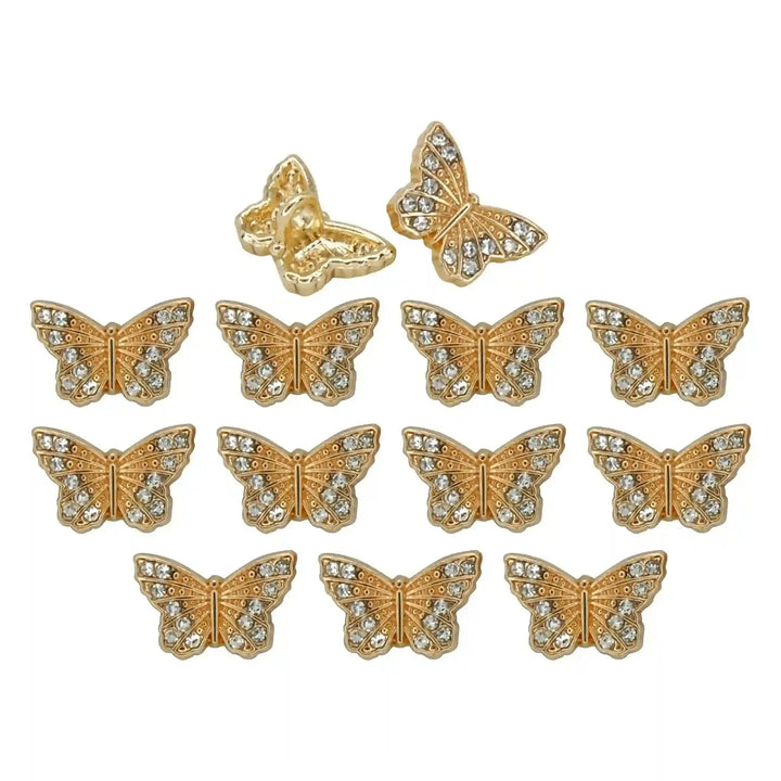 Butterfly shirt metal buttons